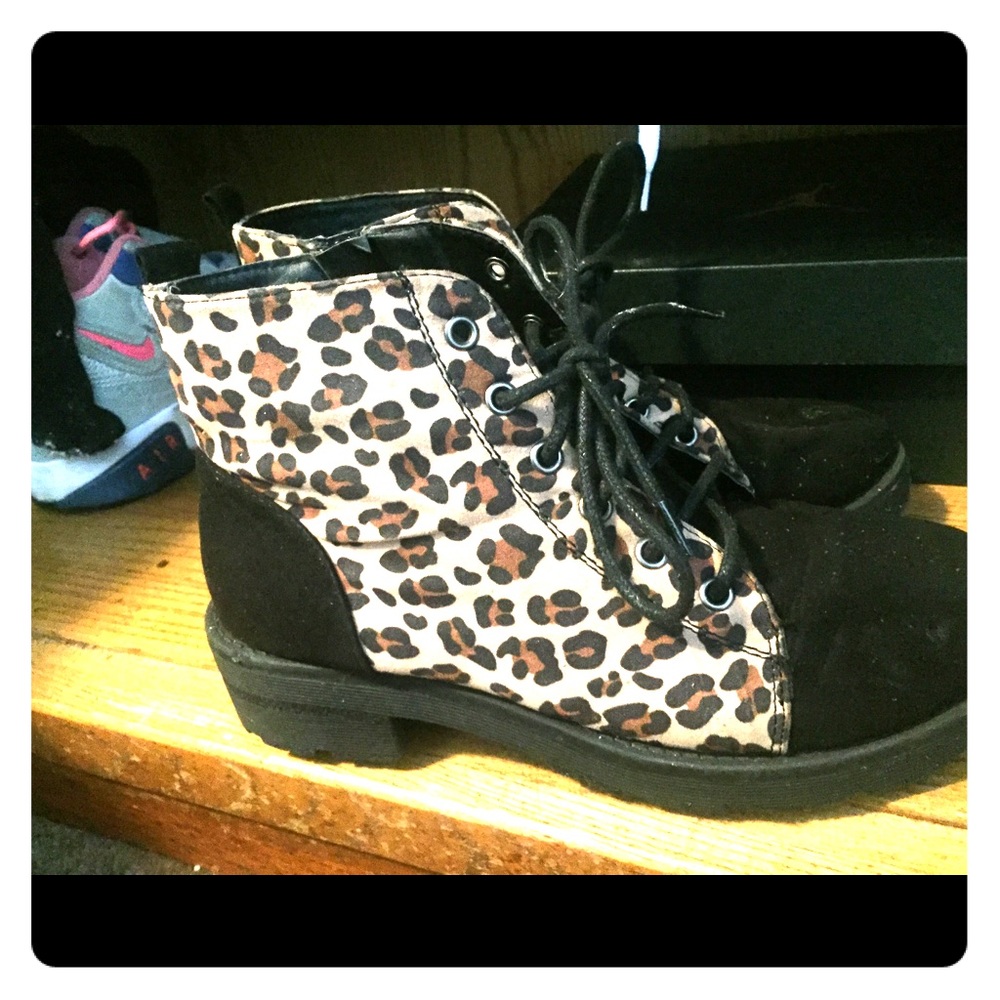 Cheetah booties